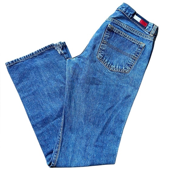 Vintage Tommy Hilfiger Jeans Y2K Straight Leg Denim Women’s 9/33 Made in Mexico - Picture 6 of 10